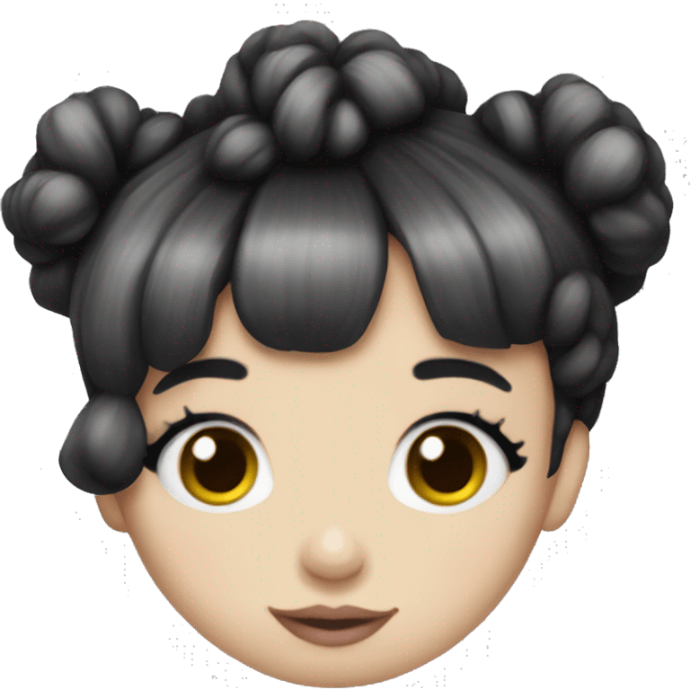 Melanie Martinez black and white hair emoji