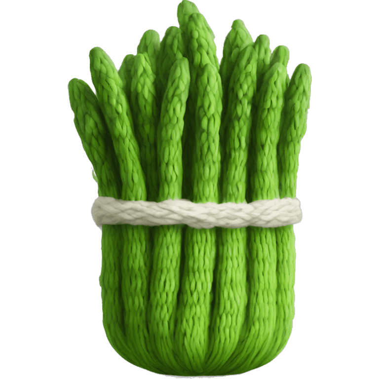 knitted asparagus emoji