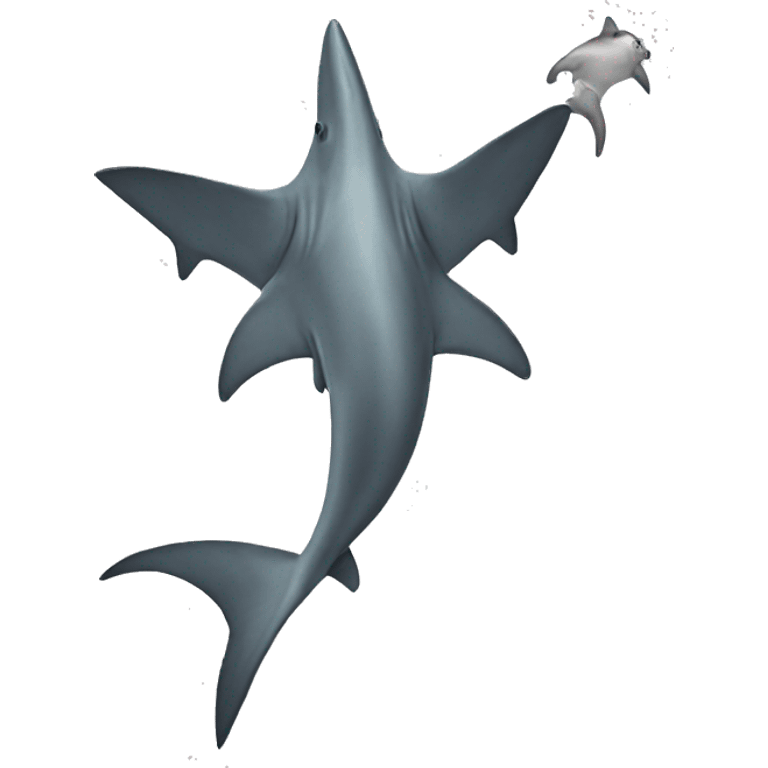 hammerhead shark with 2 heads emoji