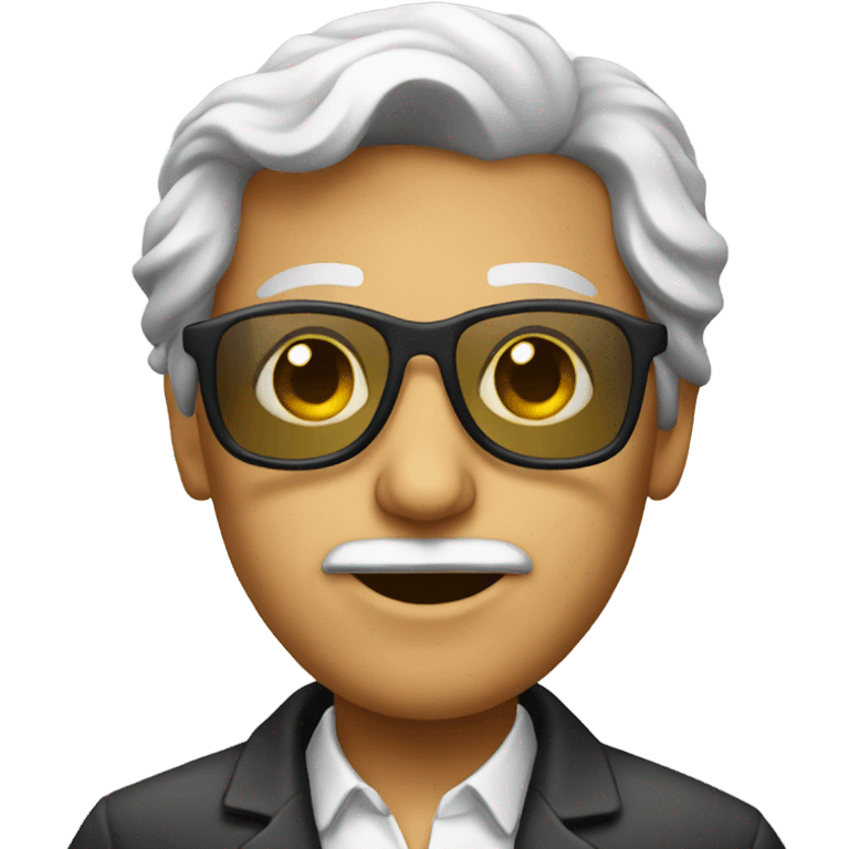 Scientist with sunglasses emoji