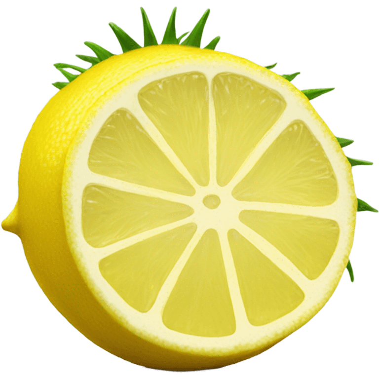 Lemon with spines emoji