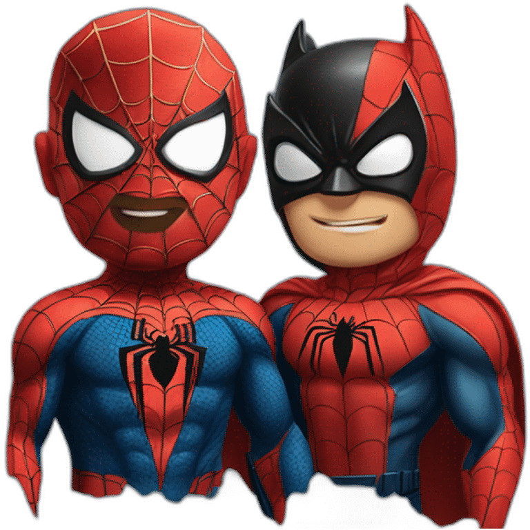 Spiderman et Batman emoji