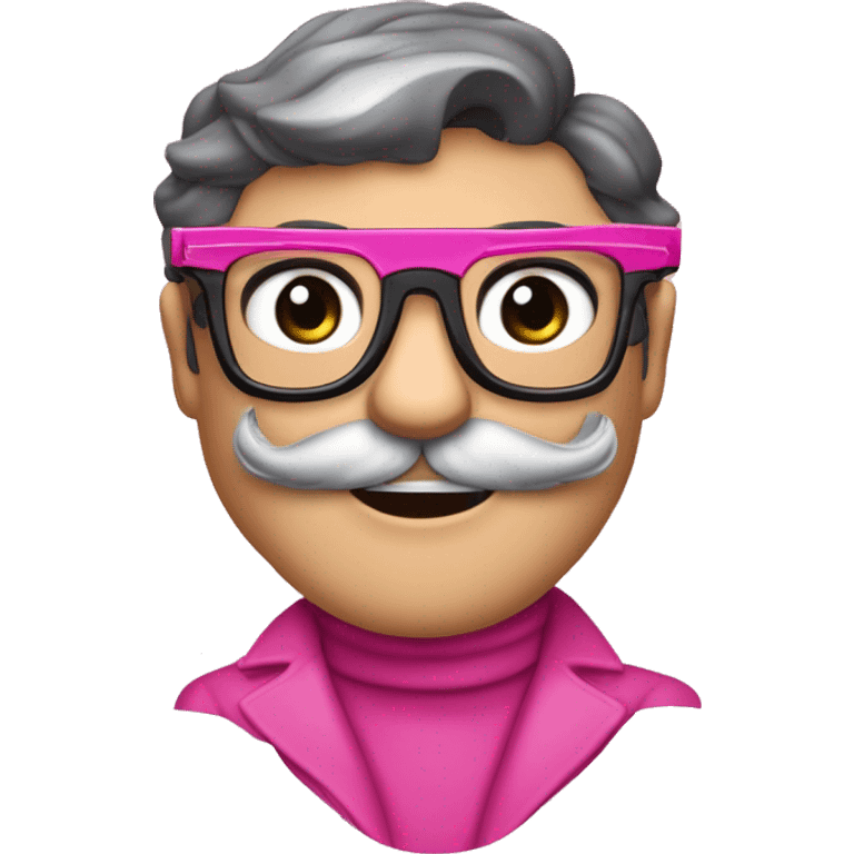 Pink Panther personaje animado de Blake Edwards con lentes para sol y cruzada de brazos. Únicamente parte  superior del cuerpo, donde se comienzan a ver los brazos cruzados. emoji