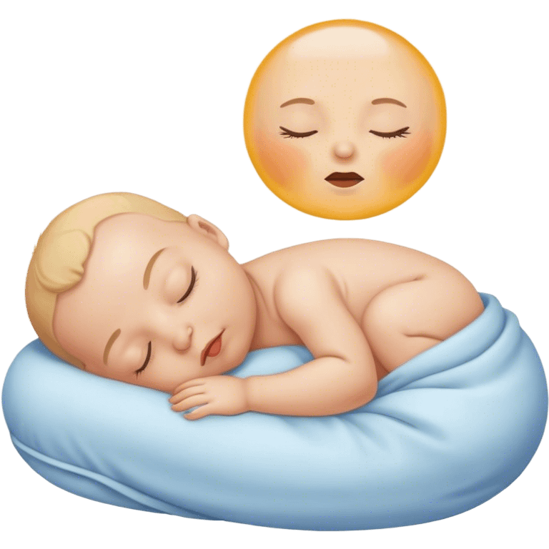 Baby sleeping emoji