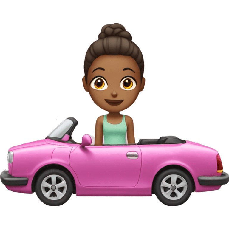 Girl in a cabriolet  emoji