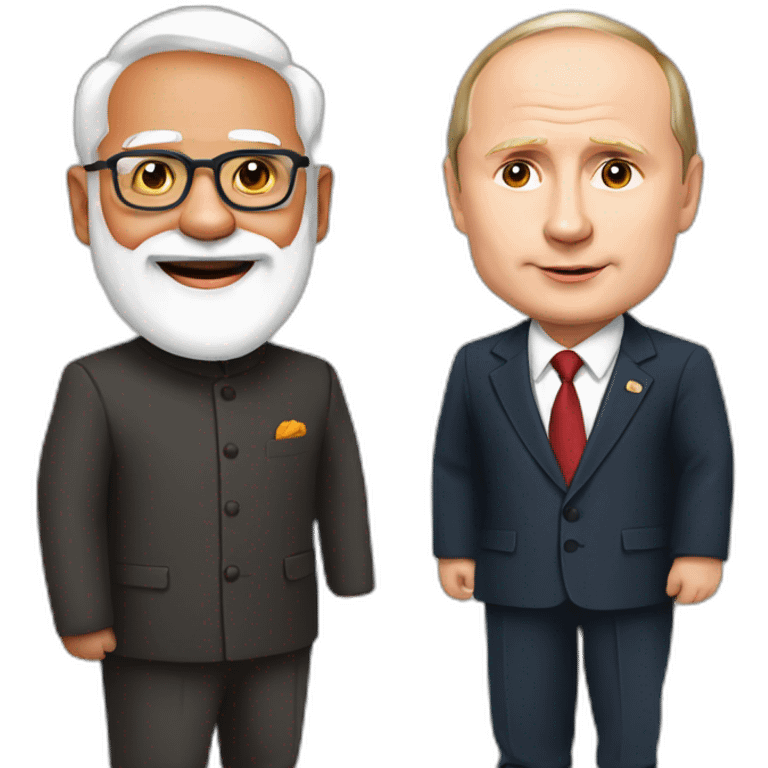 modi and putin emoji