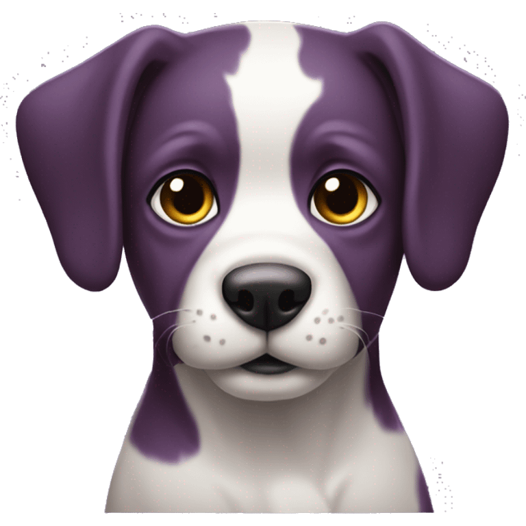 Perro azul y morado  emoji