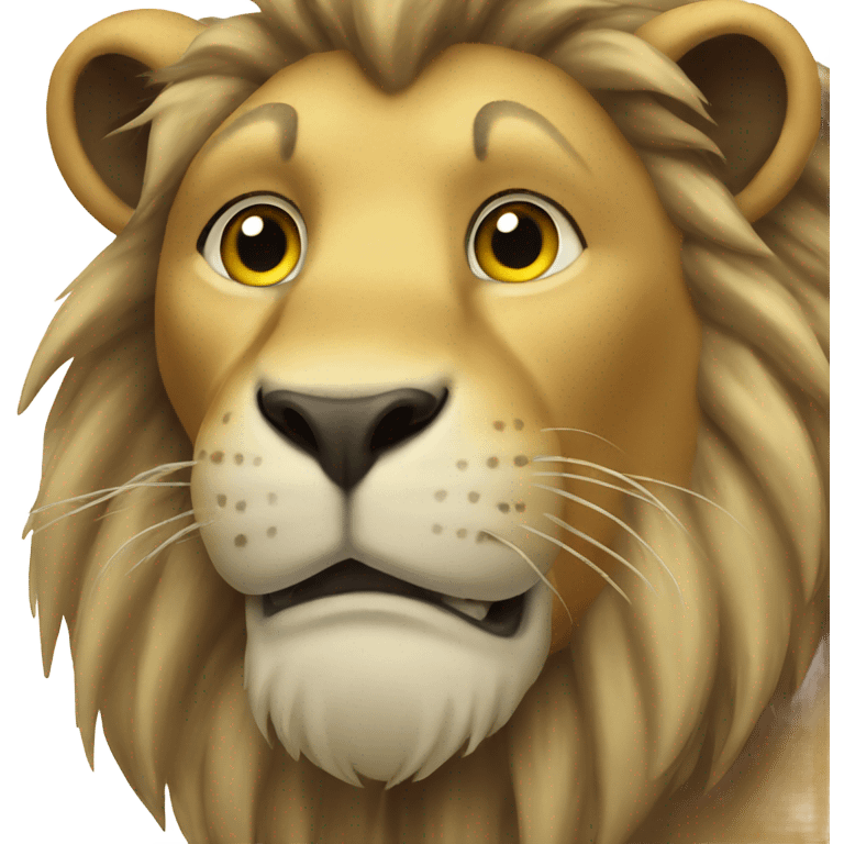 Lion standing facing left emoji