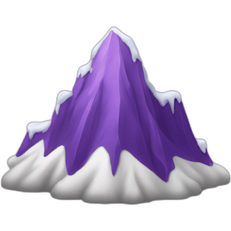 purple snow peak emoji