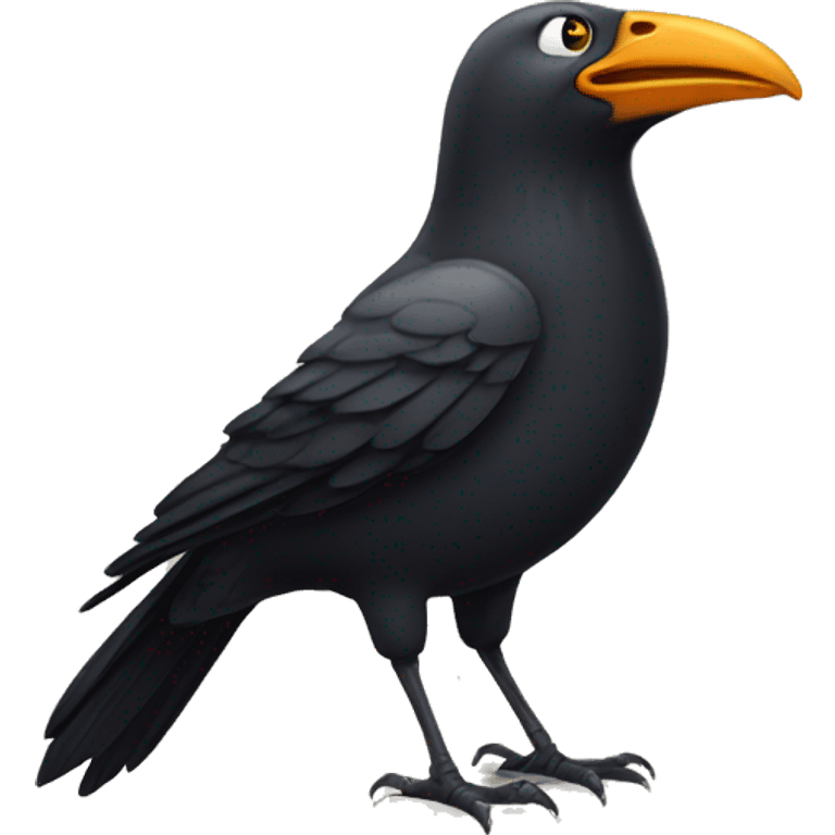 happy crow head emoji