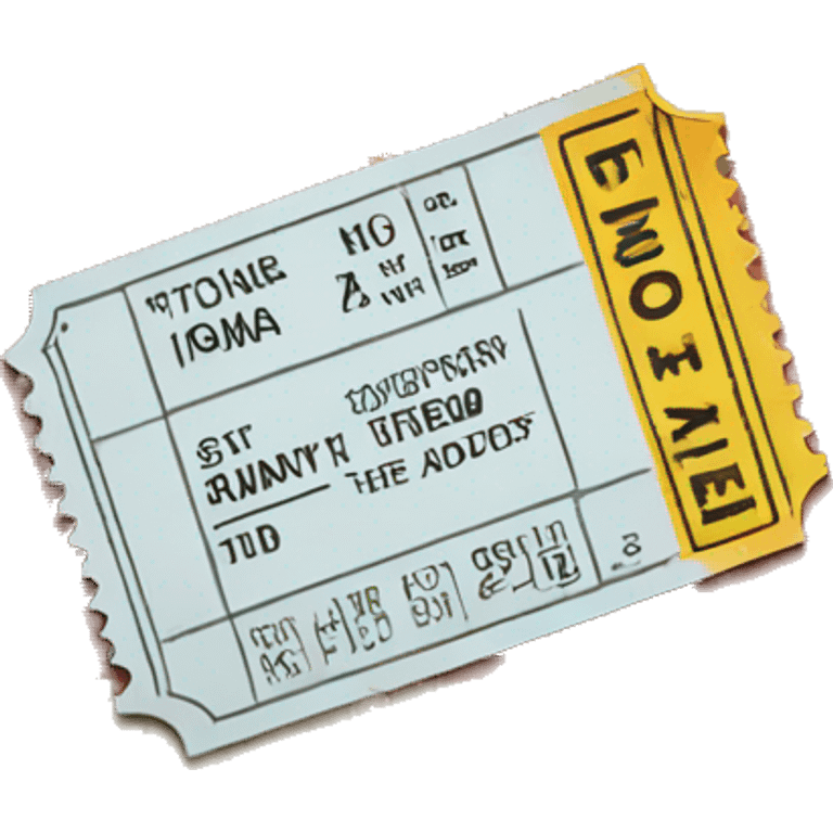 Movie ticket emoji