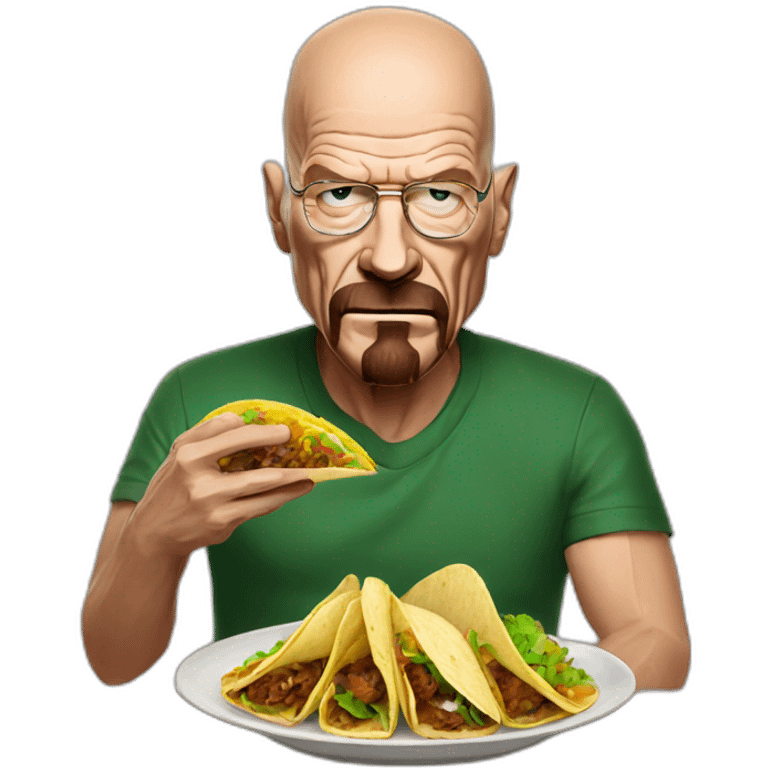 Walter white eating tacos emoji