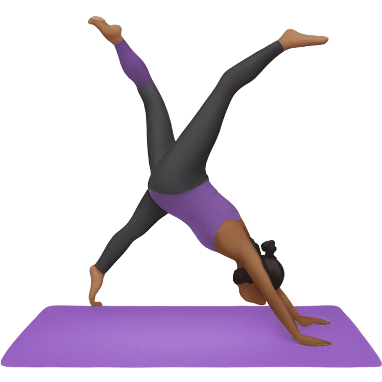 Aerial yoga pose  emoji