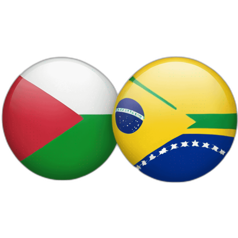 Flag of Japan and Brasil  emoji