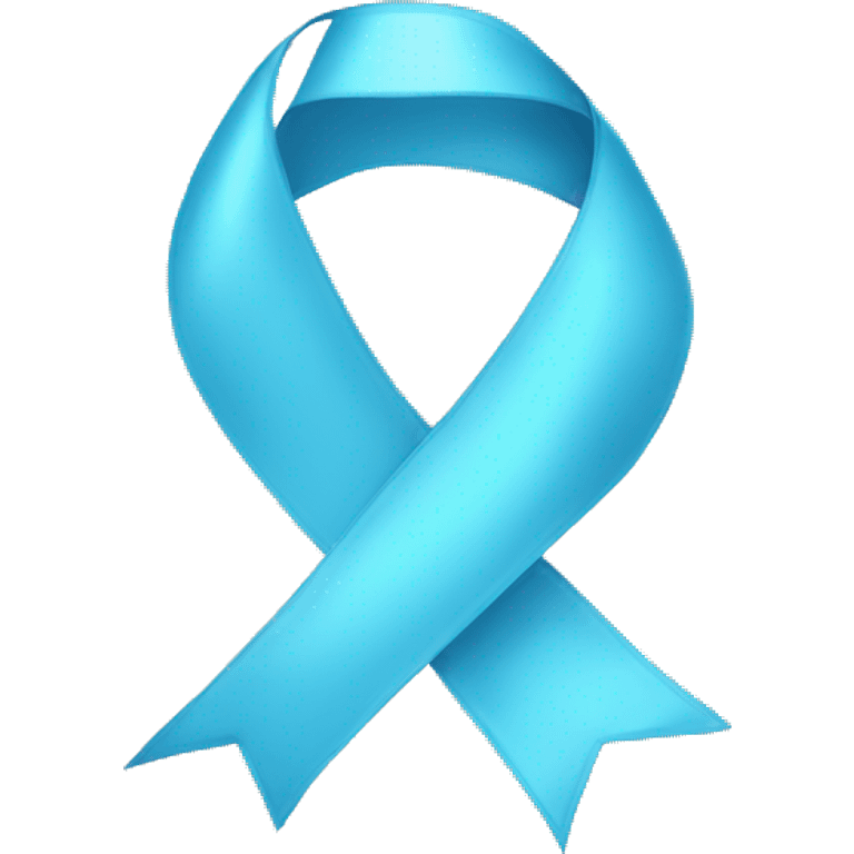 light blue ribbon emoji