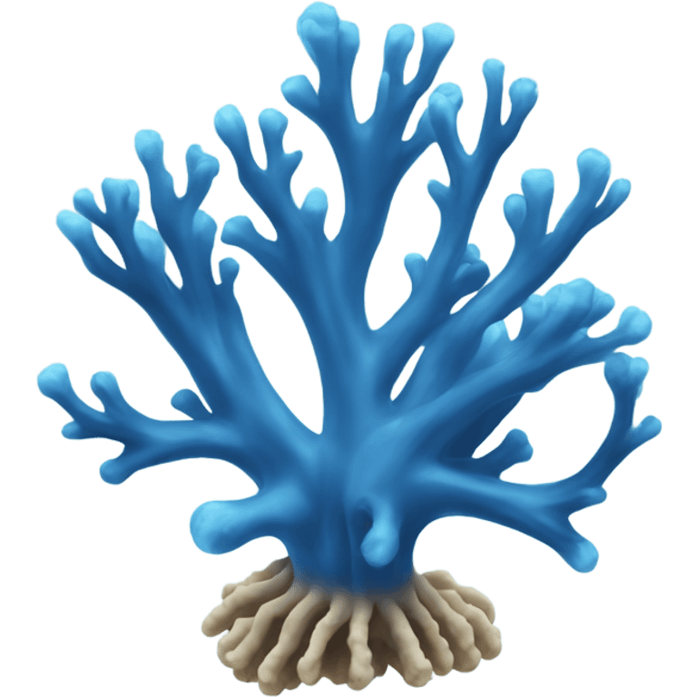 blue coral emoji