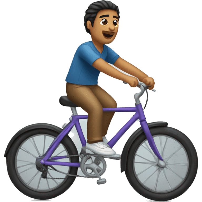 a hispanic riding a bike  emoji