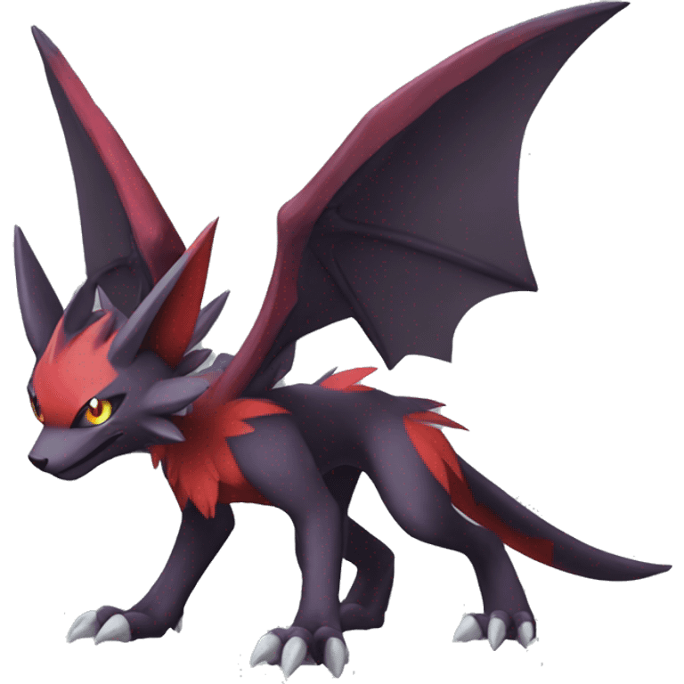 Noivern-Litten-Zoroark full body emoji