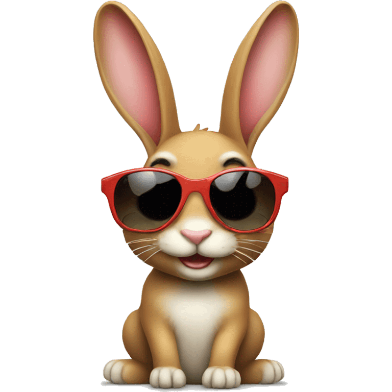 happy rabbit sunglasses emoji