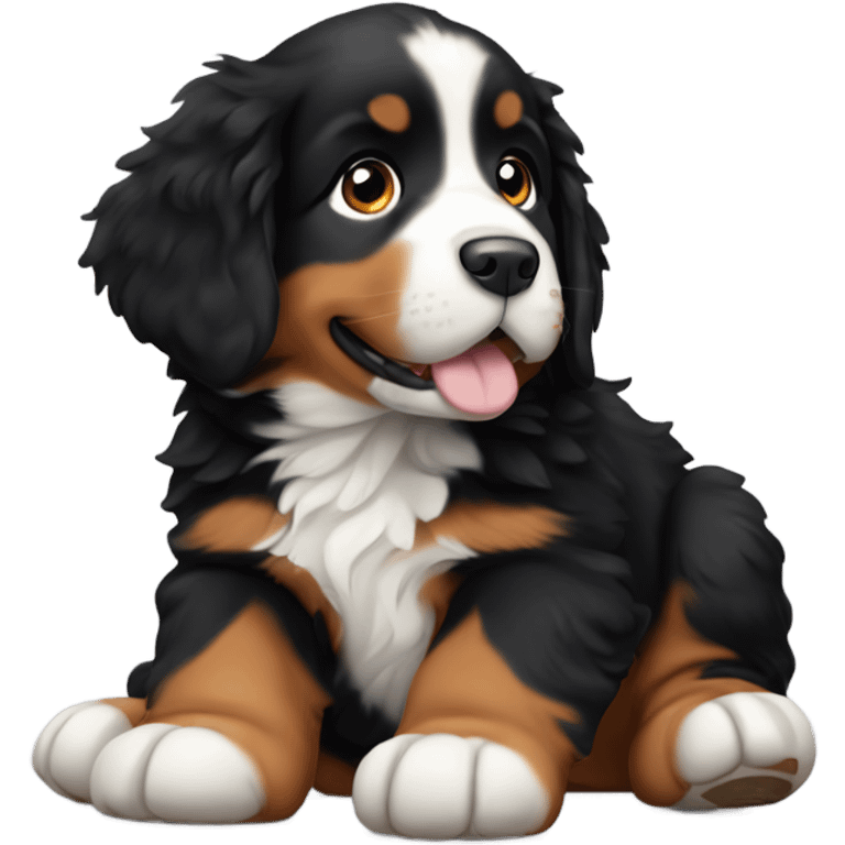 Bernese mountain dog puppy emoji