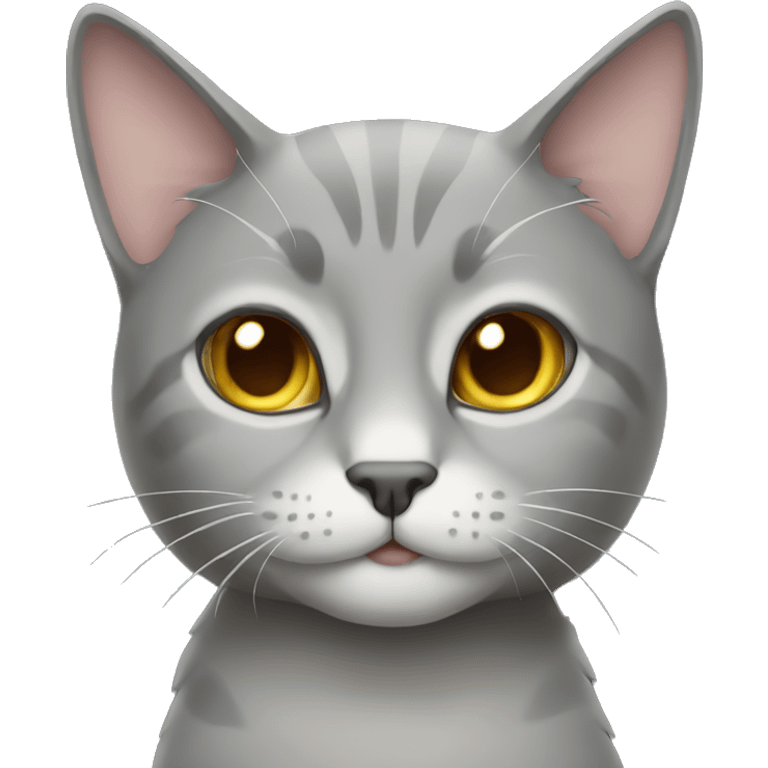 Grey cat emoji