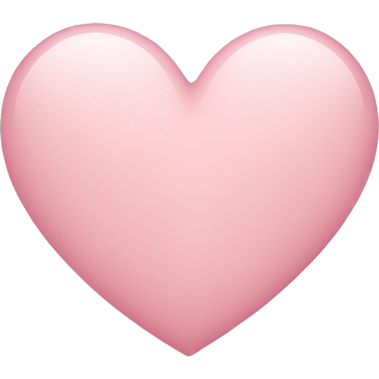 Light pink heart  emoji