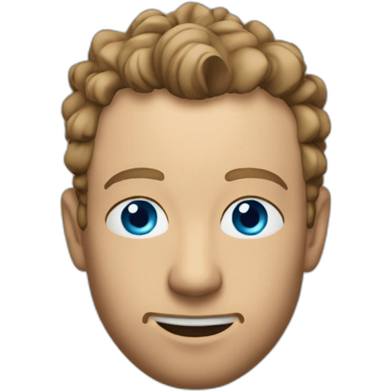 Chris Martin, Blue eyes, with stubble emoji