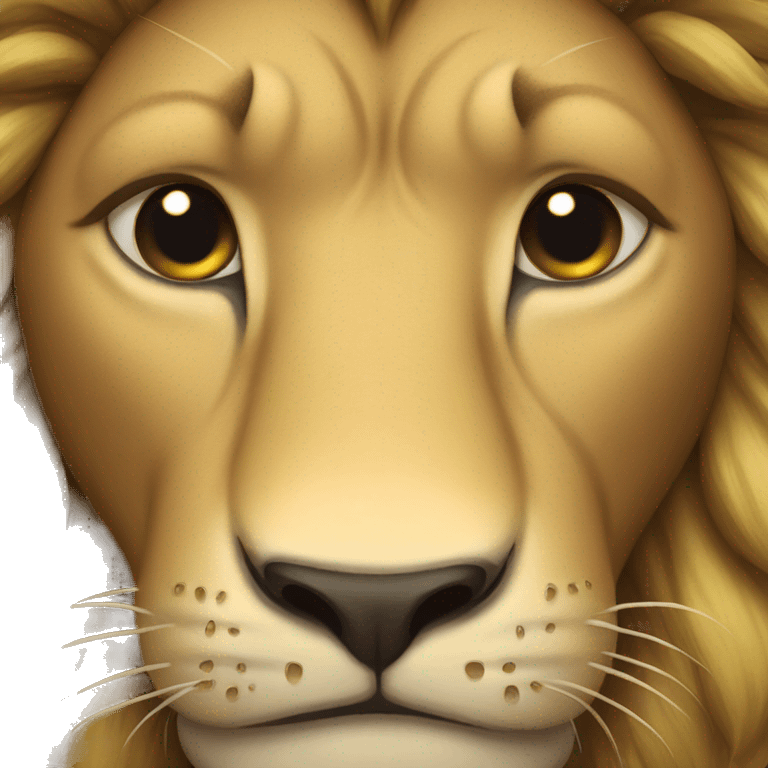 lion crying emoji