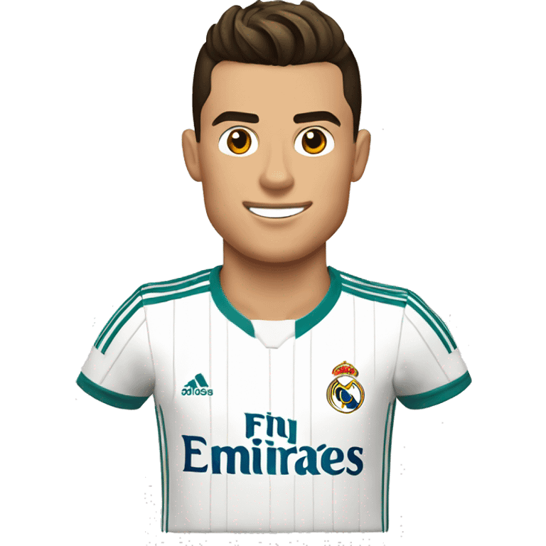 cristiano ronaldo con la camisa del real madrid emoji