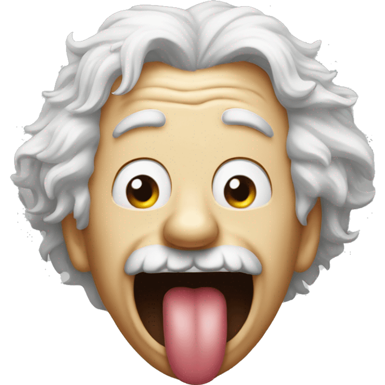 crazy einstein tongue emoji