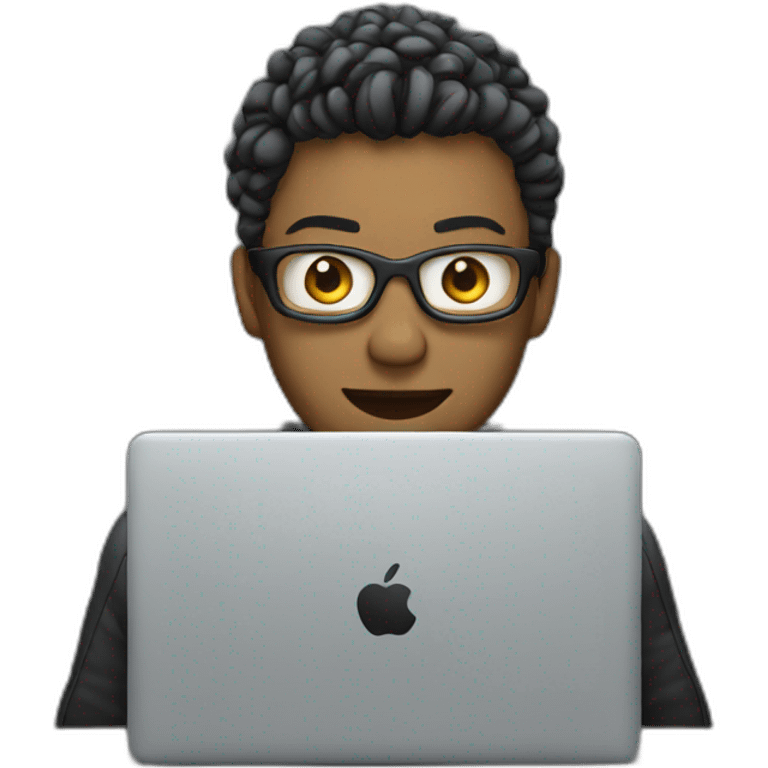 cyber guy with laptop emoji