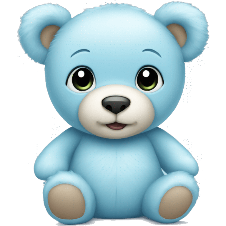 Baby blue teddy bear  emoji