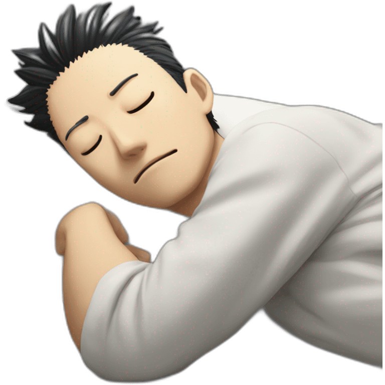 gojo satoru from jujutsu kaisen sleeping emoji