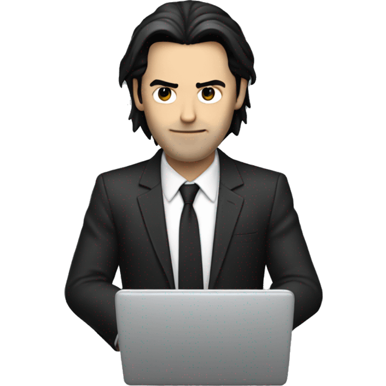 jhon wick with computer emoji