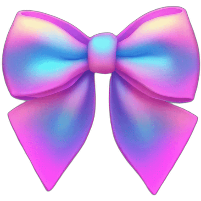 Neon light bow emoji