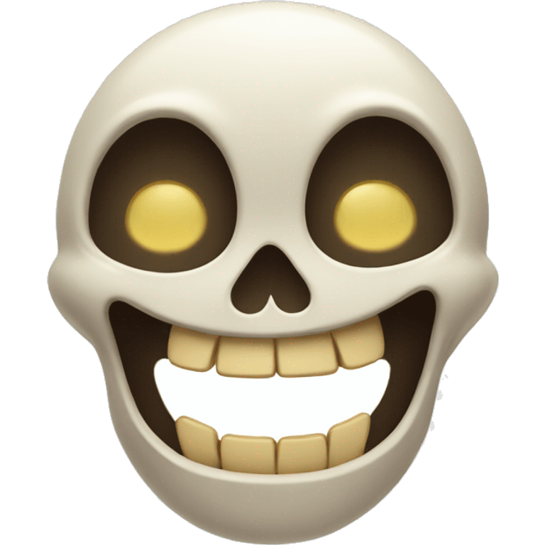 laughing skull with no teeth emoji