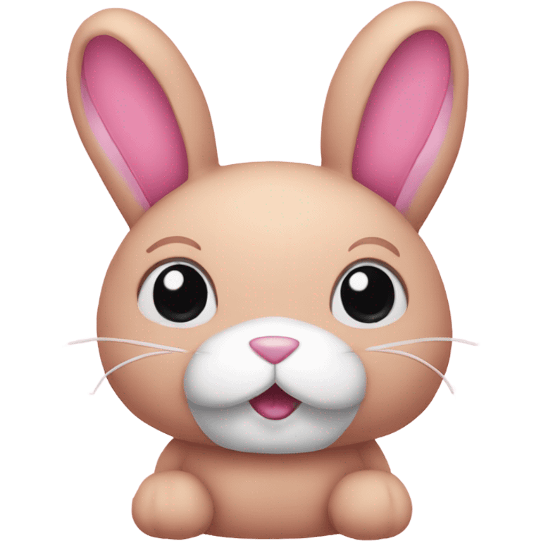 Pink bunny stuffed animal  emoji