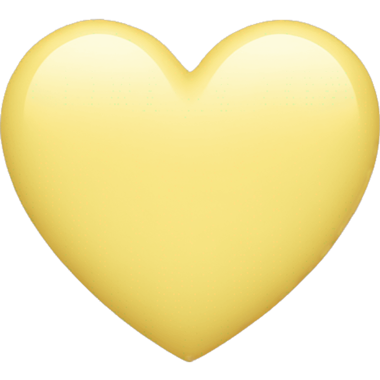 Pastel yellow heart emoji