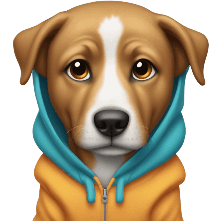 dog in hoodie emoji