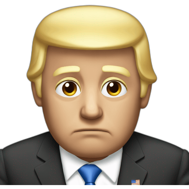 Sad Trump emoji