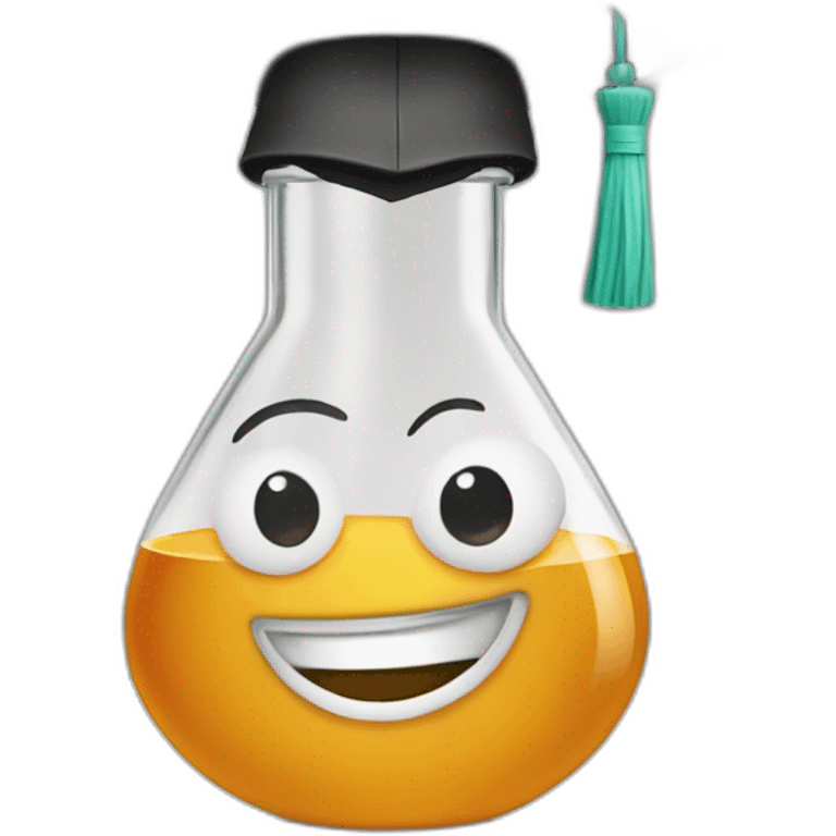 graduating-beaker emoji