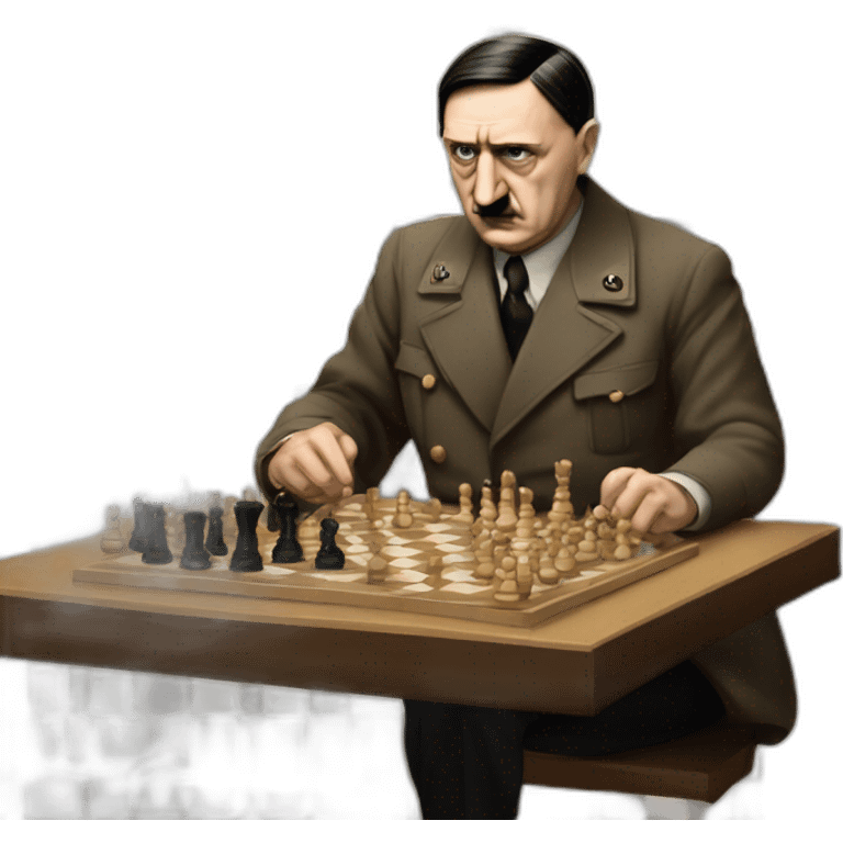 adolf hitler playing chess emoji