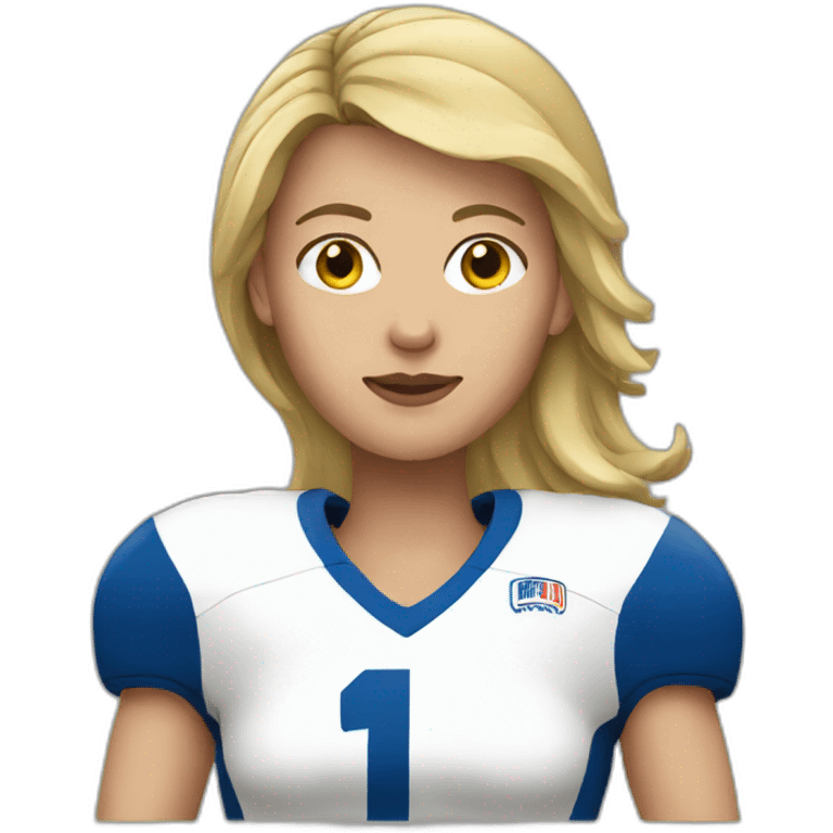 Play football woman emoji