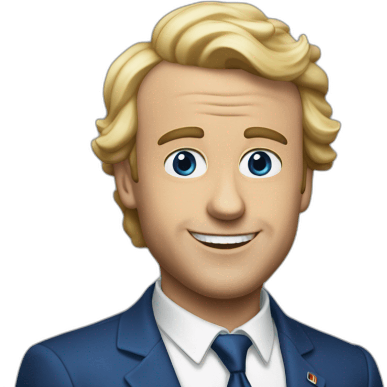 Macron cordon bleu emoji