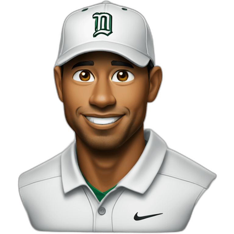 tiger-woods-with-cap emoji