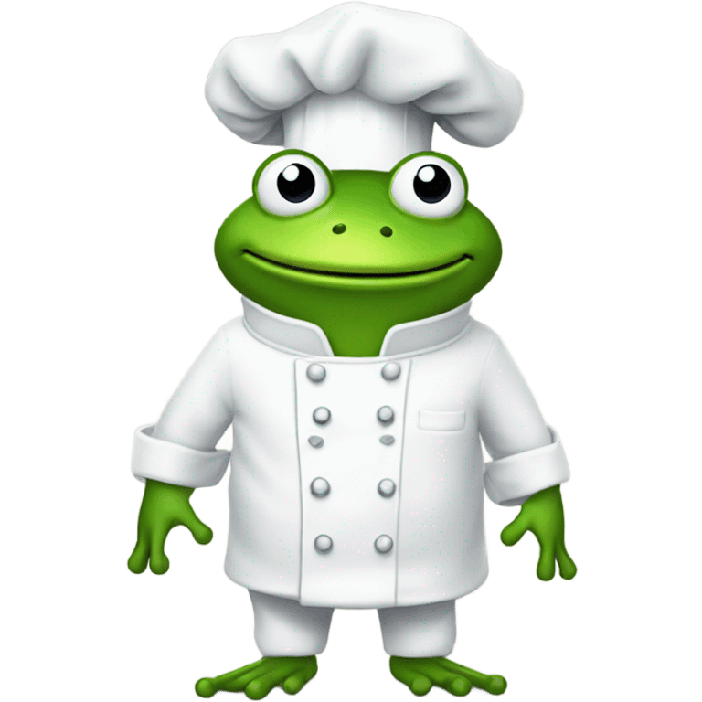 Frog with a chef hat emoji