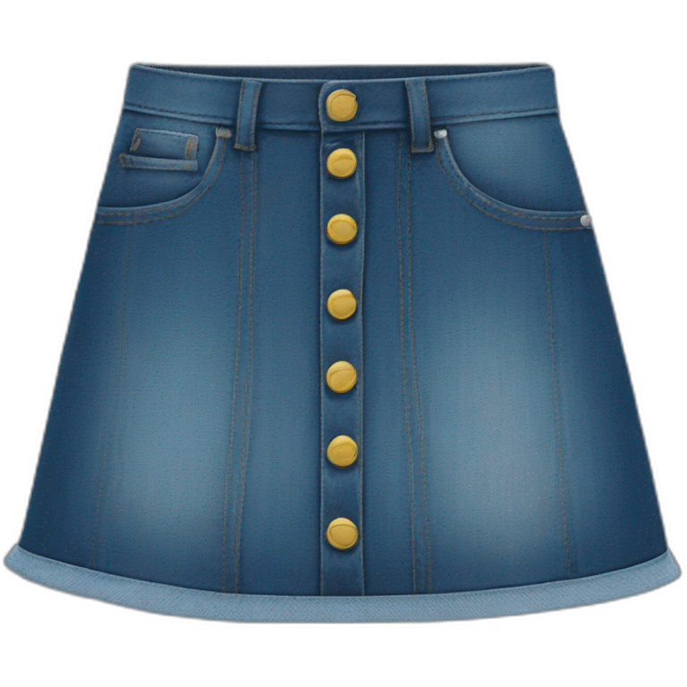 Denim skirt emoji