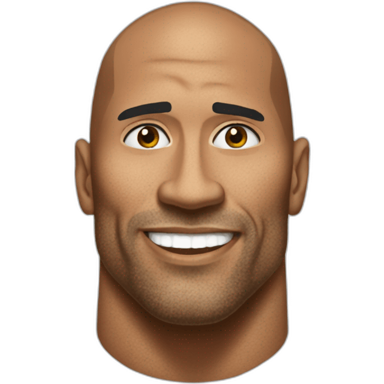 The rock en bikini emoji