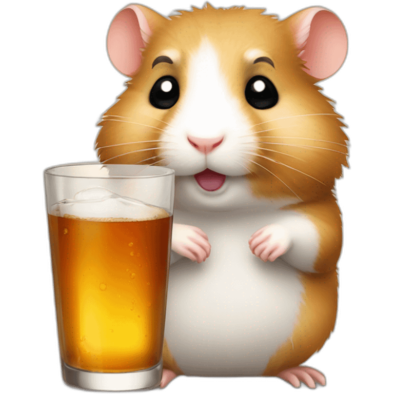 hamster drink wiskey emoji