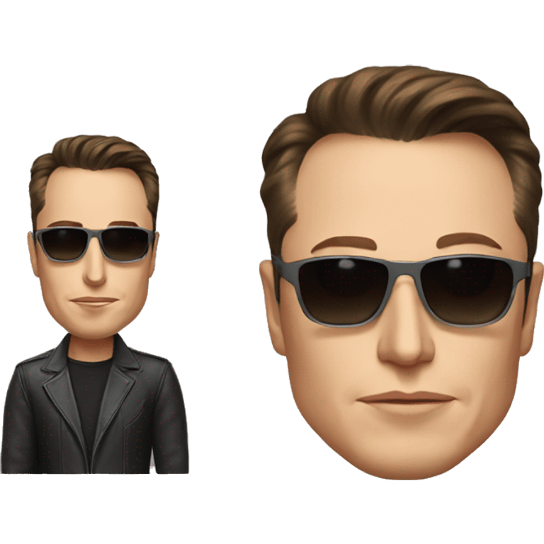 elon musk with sunglasses emoji